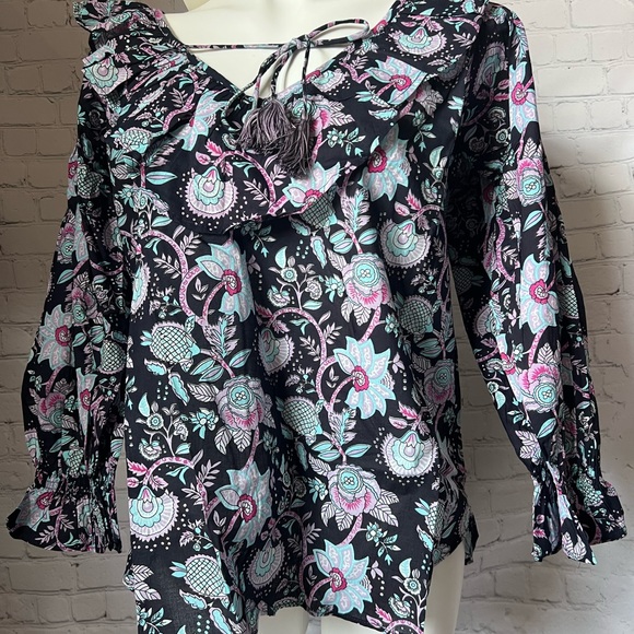 MILLE May Top in Tropical Night - Picture 2 of 12